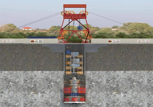 垂直盾構(gòu)機(jī)豎井施工測(cè)距換能器